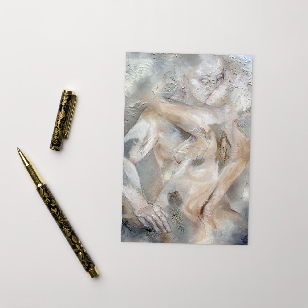 POSTCARD | THE KISS 3 (CHROME) BY MANDEEP BIRDY (pack of 10)