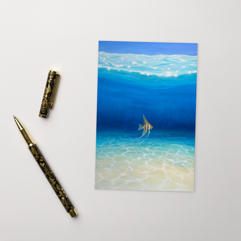 POSTCARD | ANGEL ESCAPES TO THE SEA BY GILL BUSTAMANTE (pack of 10)