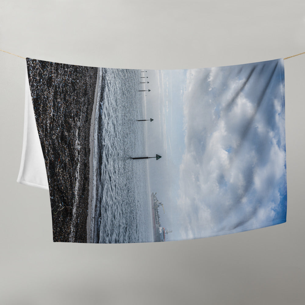 THROW BLANKET | LANDGUARD VIEWING POINT BY JAMES GLEESON